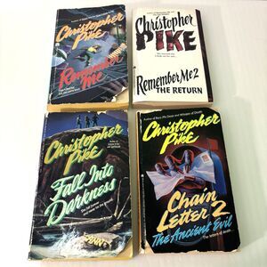 Christopher Pike 4 Books Remember Me 1 & 2  Fall Into Darkness, Chain Letter 2